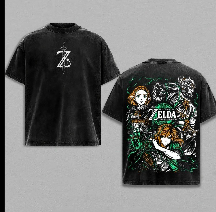 The Legend of Zelda Game Unisex Washed T-Shirt