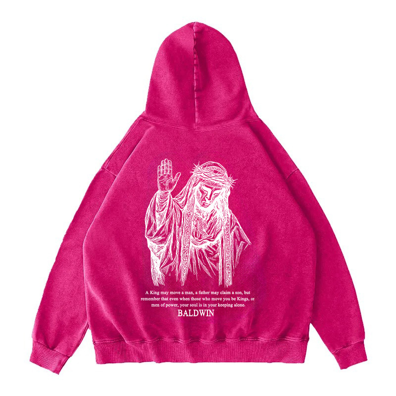Baldwin IV never gave in to illness King of Jerusalem Unisex Washed Zip Up Hoodie