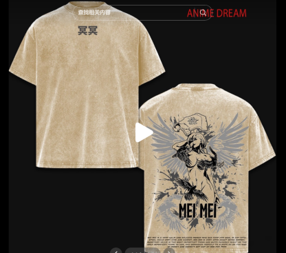 [Copy]Kurama Naruto Vintage Washed T-shirt/Crewneck/Hoodie