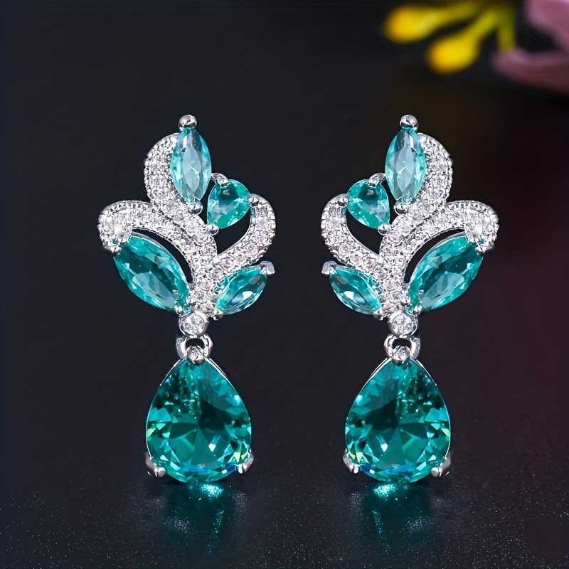 🎁 50% sleva na všechny produkty !✨Elegantní a luxusní stylové náušnice ze smaragdových kamenů💎
