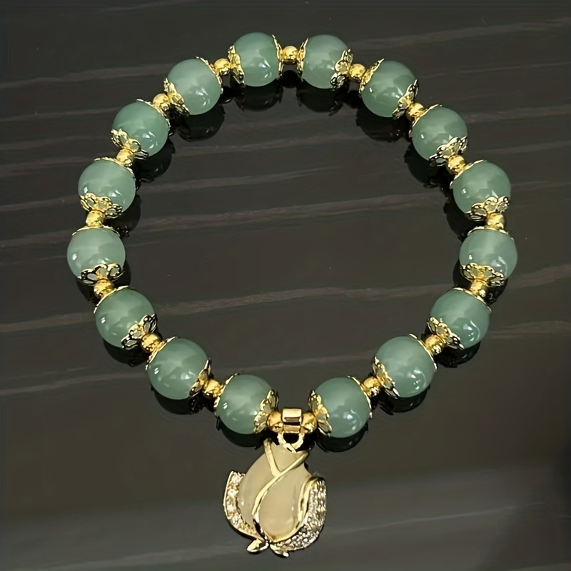 🎁 50% sleva na všechny produkty !✨Nádherný zelený nefritový náramek💎