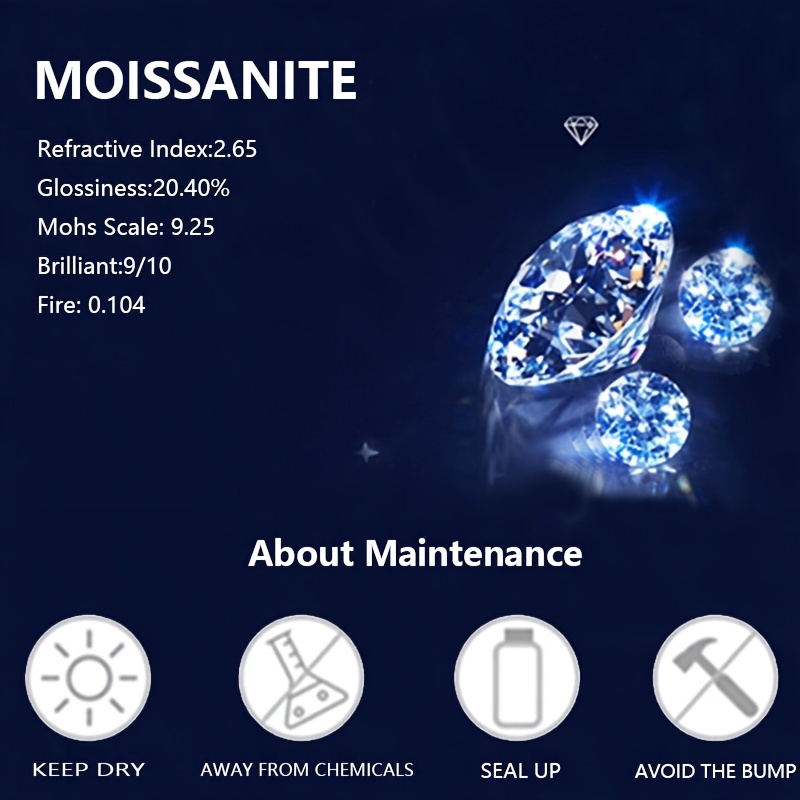 🎁 48% sleva na všechny produkty !✨1/2/3/5 karátový moissanitový prsten 💍