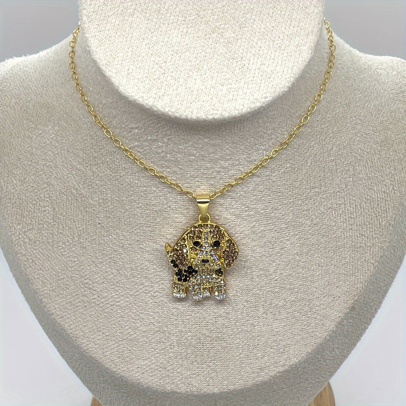 🎁 48% sleva na všechny produkty !🐶 Roztomilý bígl třpytivý náhrdelník s přívěskem pro domácí mazlíčky 🌟