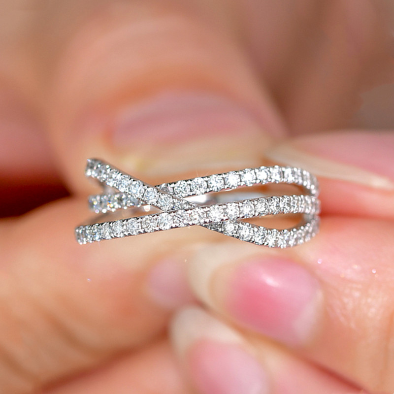 🎁 48% sleva na všechny produkty !💖 ámský luxusní křížový prsten 🌠