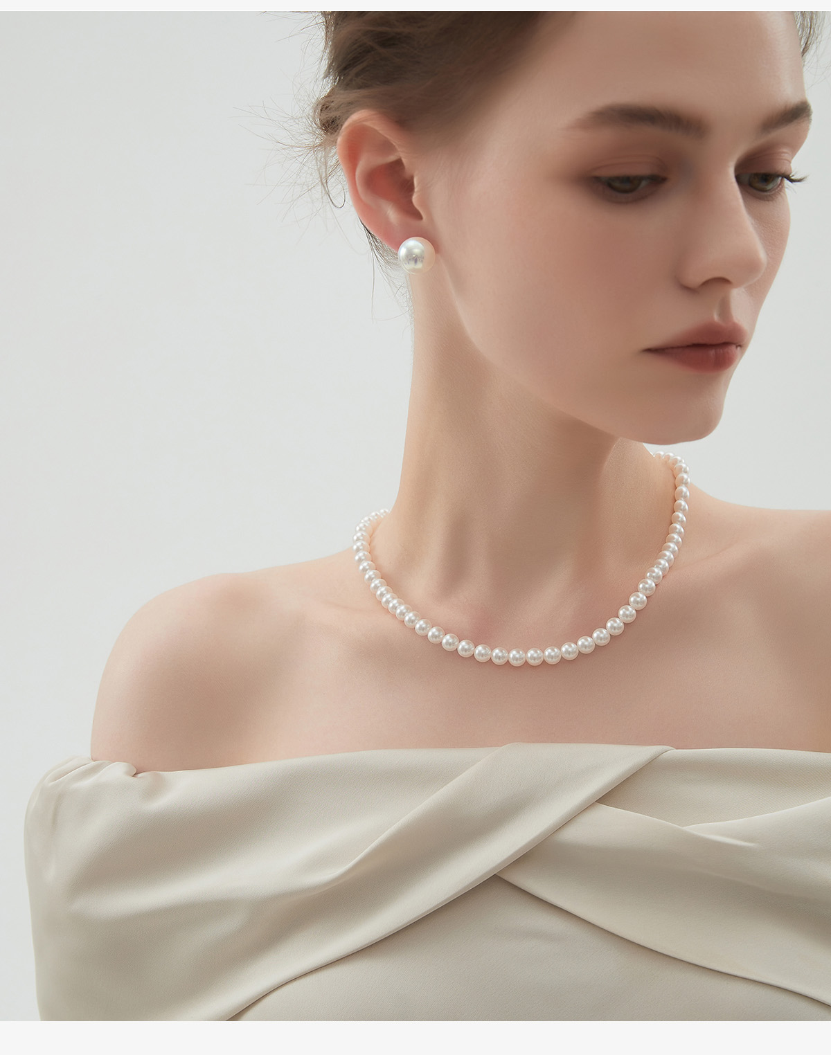 Colier de perle Shijia Zhengyuan Lanț de claviculă de înaltă calitate pentru nișă pentru femei 2024 Colier de Anul Nou cu temperament luxos, lumină nouă