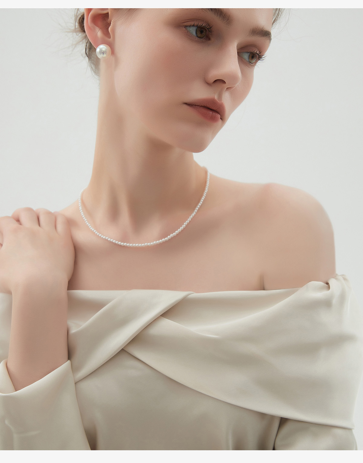 Colier de perle Shijia Zhengyuan Lanț de claviculă de înaltă calitate pentru nișă pentru femei 2024 Colier de Anul Nou cu temperament luxos, lumină nouă