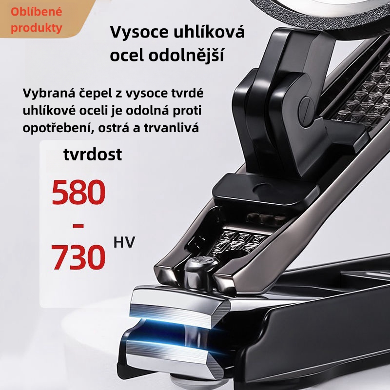 🎁 50% sleva na všechny produkty !💅 Zastřihovač nehtů s lupou proti rozstřikování 🔍