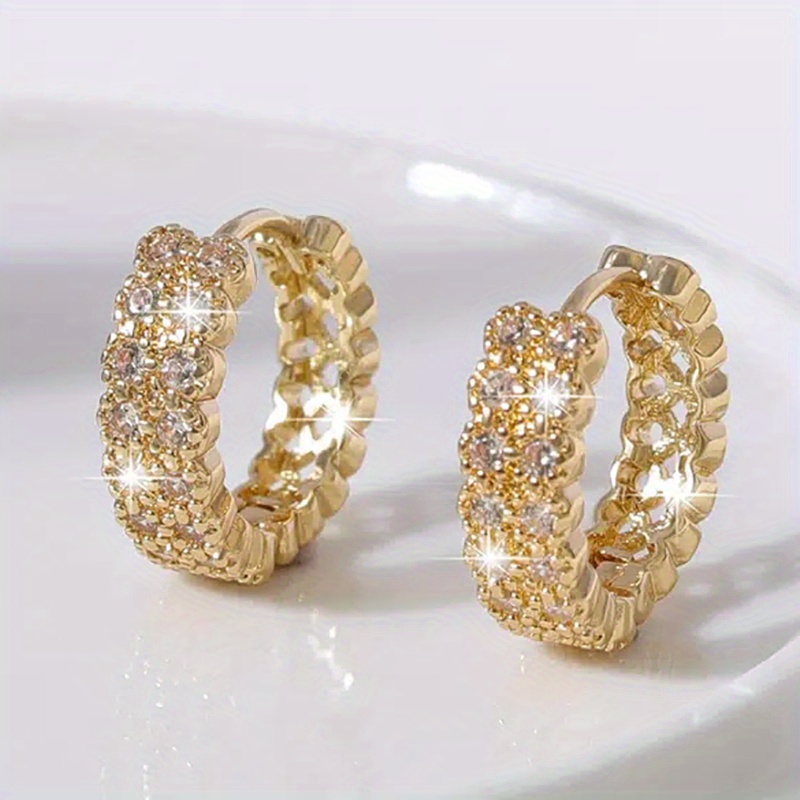 🎁 50% kedvezmény minden termékre!💫Kiváló és elegáns 18K arany karika fülbevaló nőknek👑
