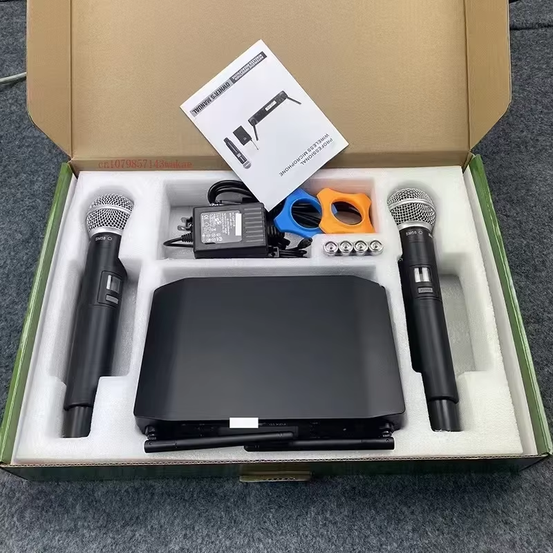 Shure GLXD4 bezdrátový mikrofonní systém s dvojitou sadou mikrofonů BETA58A / SM58