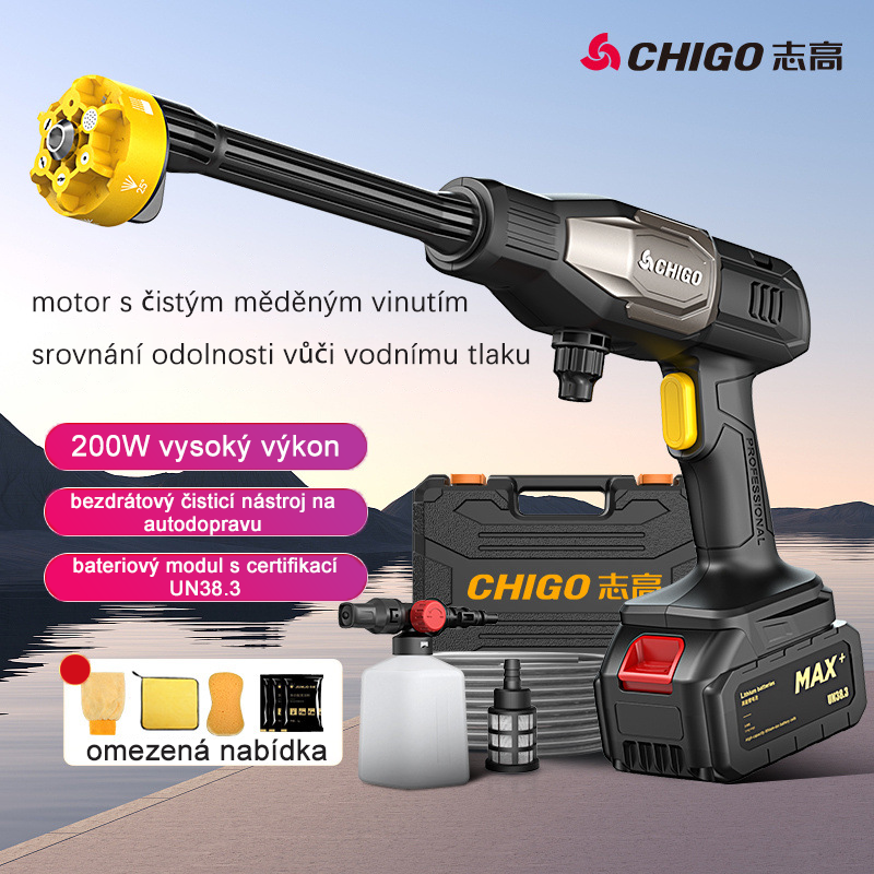 Vysokotlaký bezdrátový lithium-iontový autočistič s činností z čisté mědi Zhigao je vhodný pro různé scénáře.