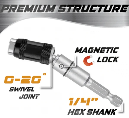 🎁 50% sleva na všechny produkty !⚡Magnetický otočný držák hrotu bitu