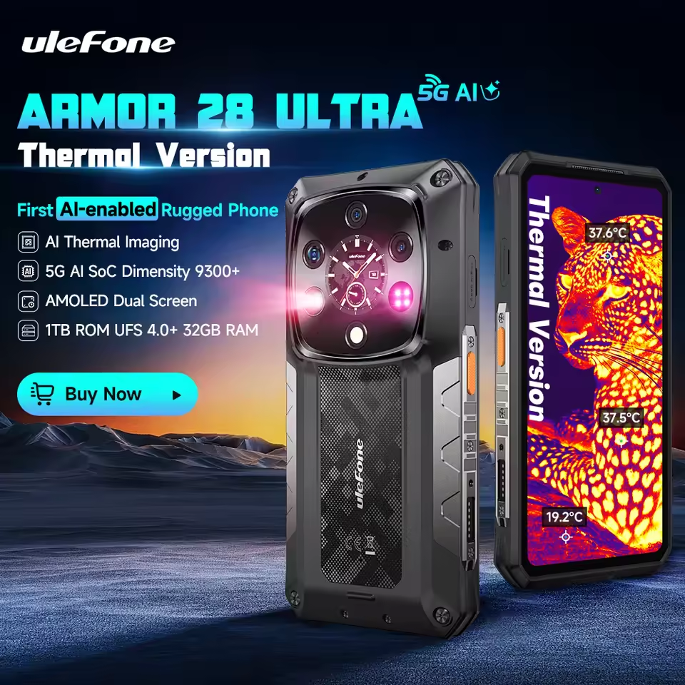 【Limitovaná edice】Nový 5G odolný telefon Ulefone Armor 28 Ultra s procesorem MediaTek Dimensity 9300+