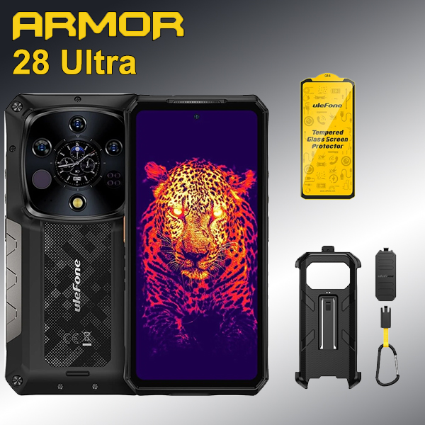 【Limitado】Ulefone Armor 28 Ultra novo smartphone 5G, equipado com MediaTek Dimensity 9300+