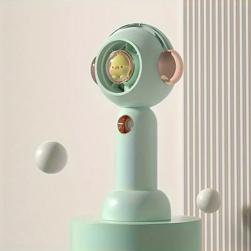 Spray Portátil De Mão Com Vento Forte Mini Ventilador USB Recarregável Para Resfriamento