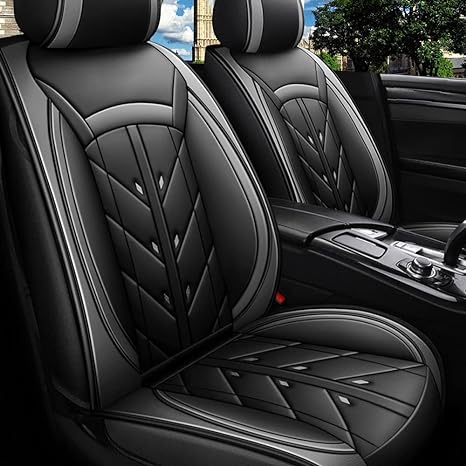 URINOVET GM 2017, 2018 Husă scaun auto 5 scaune față și spate Husă scaun piele impermeabilă și rezistentă la uzură (set complet de cafea cu perne)