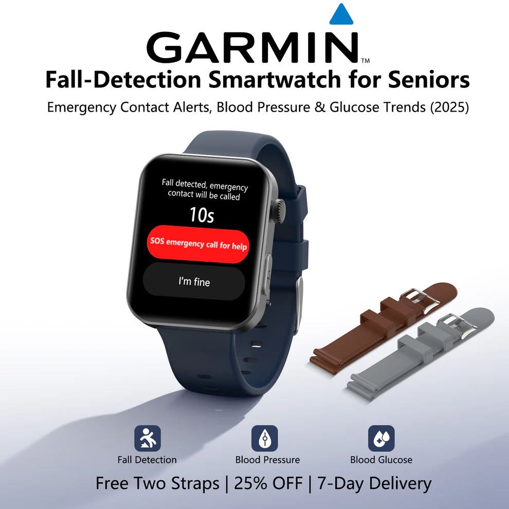 ⌚️ 2026 vylepšená verze! Garmin AI chytré hodinky pro zdraví – sledování hladiny cukru v krvi a krevního tlaku, funkce volání, 2 řemínky zdarma 🎁📞