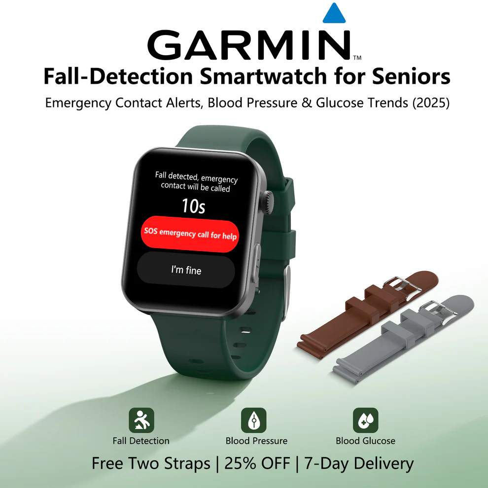 ⌚️ 2026 vylepšená verze! Garmin AI chytré hodinky pro zdraví – sledování hladiny cukru v krvi a krevního tlaku, funkce volání, 2 řemínky zdarma 🎁📞