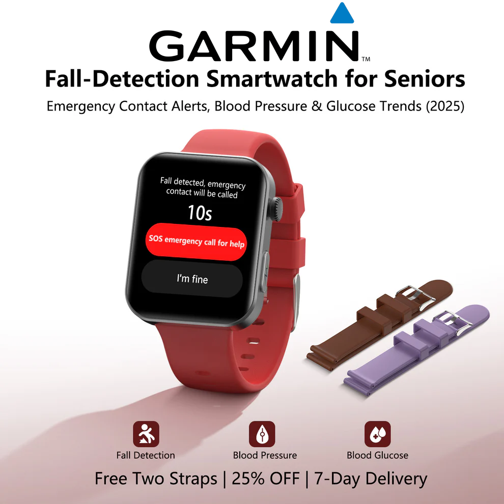 ⌚️ 2026 vylepšená verze! Garmin AI chytré hodinky pro zdraví – sledování hladiny cukru v krvi a krevního tlaku, funkce volání, 2 řemínky zdarma 🎁📞