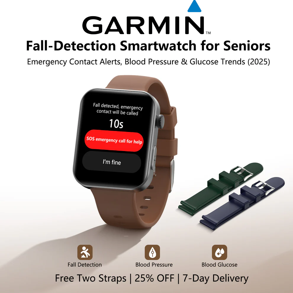 ⌚️ 2026 vylepšená verze! Garmin AI chytré hodinky pro zdraví – sledování hladiny cukru v krvi a krevního tlaku, funkce volání, 2 řemínky zdarma 🎁📞