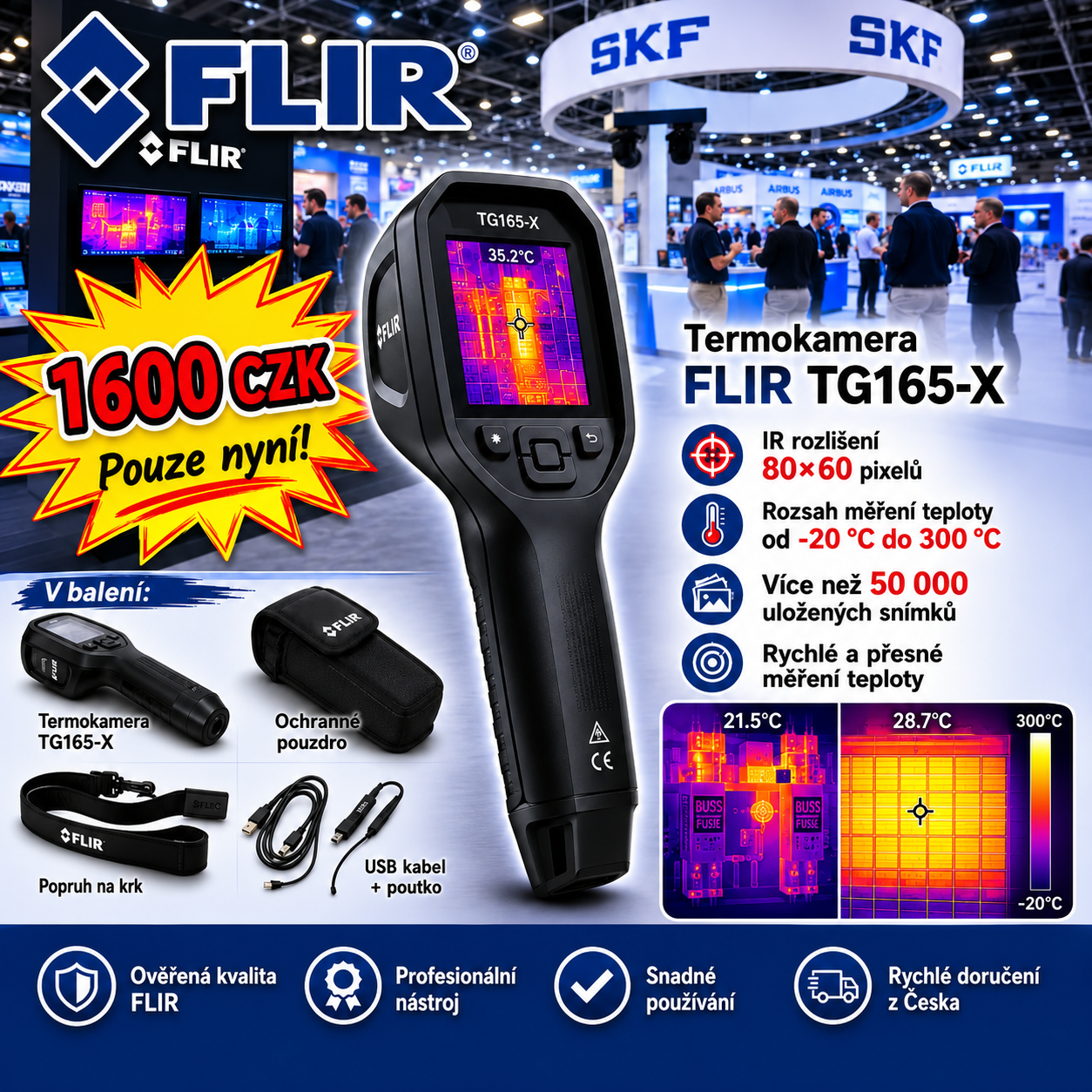 Oslavte s námi 47 let FLIR – termokamera FLIR TG165-X je k dispozici pouze po omezenou dobu!