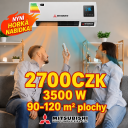 Dvoufunkční (rychlé chlazení/vytápění) 3500W