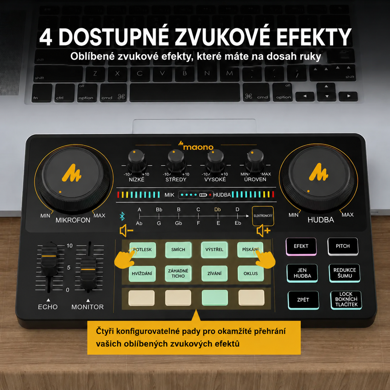 Sada podcastového vybavení – MaonoCaster Lite – Audio rozhraní – Domácí nahrávací studio