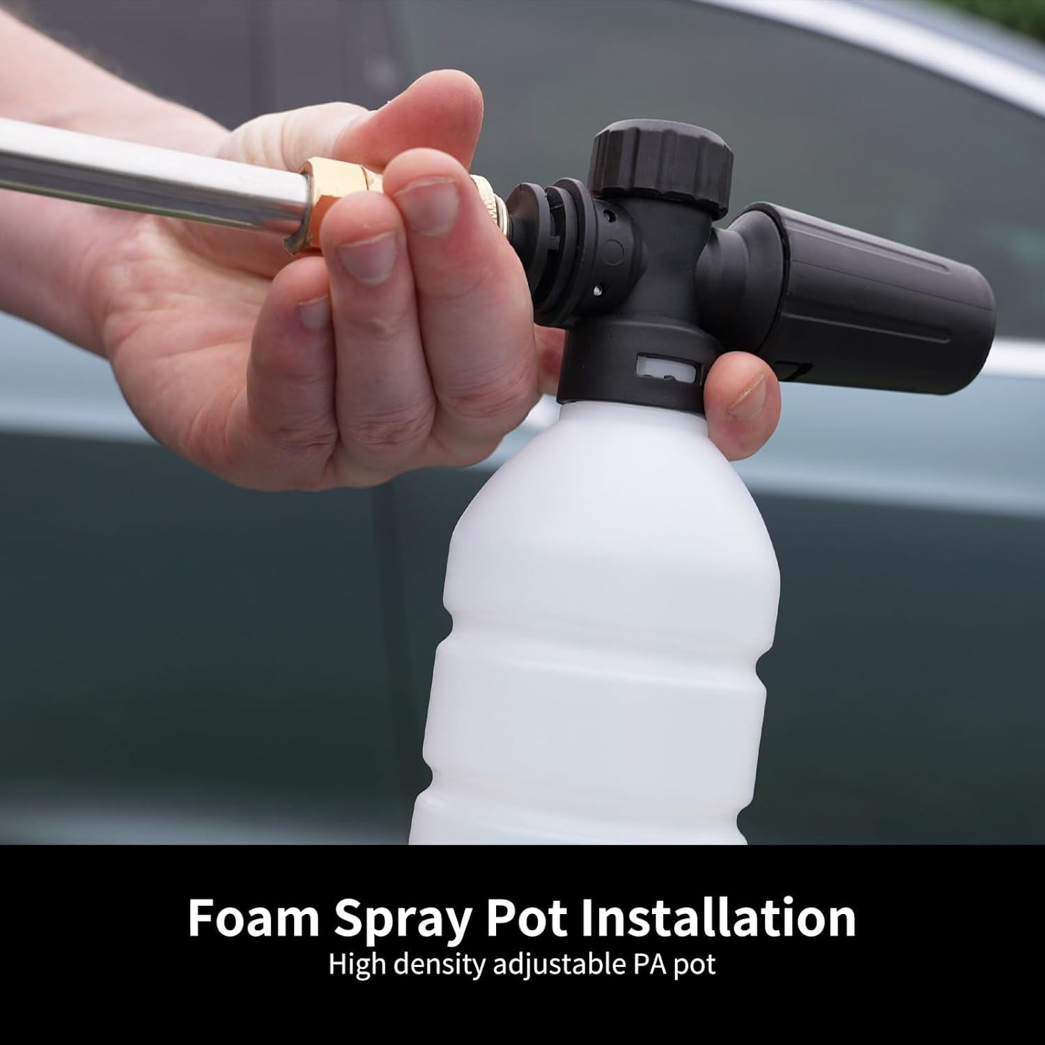 BAYU 2v1 bezdrátová tlaková myčka, 200PSI přenosná myčka aut, s baterií 15000mAh a 6v1 tryskou – ruční tlaková myčka vhodná pro auta, domácnost i zahradu.