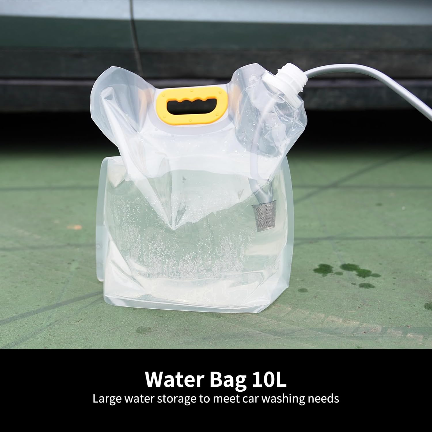 BAYU 2v1 bezdrátová tlaková myčka, 200PSI přenosná myčka aut, s baterií 15000mAh a 6v1 tryskou – ruční tlaková myčka vhodná pro auta, domácnost i zahradu.