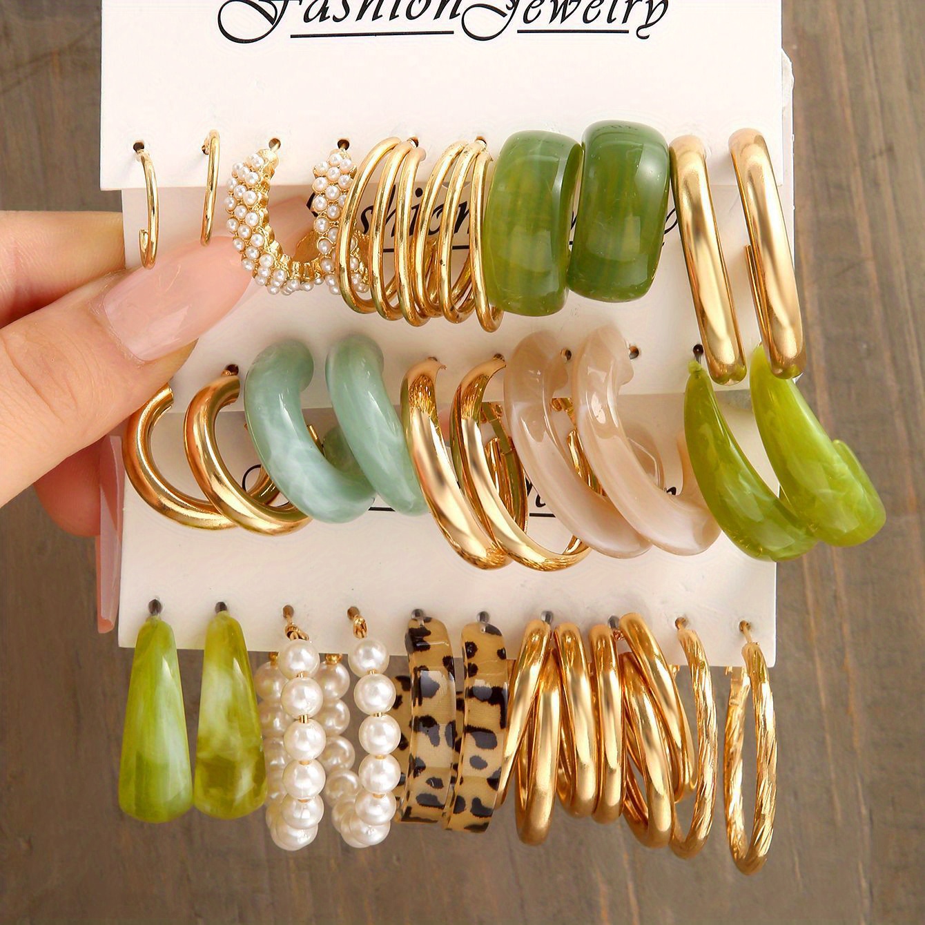 🎁 50% sleva na všechny produkty !✨Kruhové náušnice sada elegantních jednoduchých šperků módy💫
