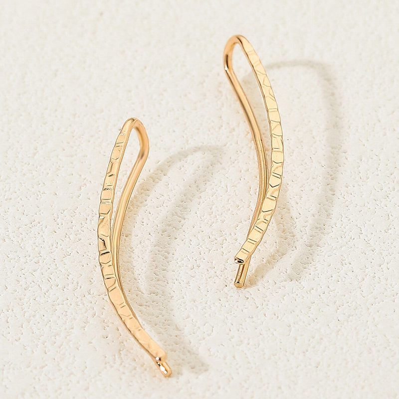 🎁 50% sleva na všechny produkty !🌟 Minimalistické náušnice z 18k zlata/sterlingového stříbra💖