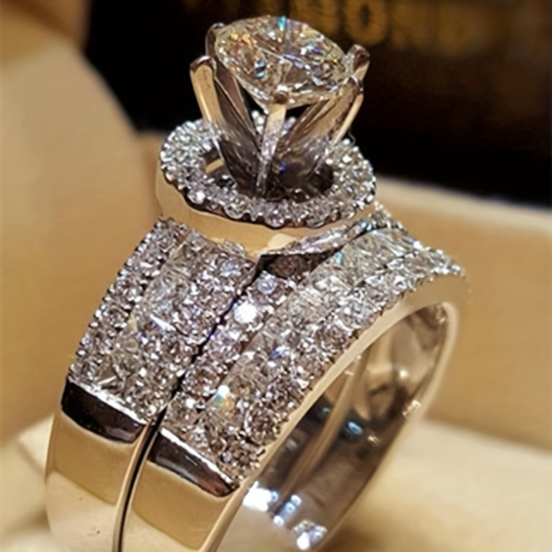 🎁 50% sleva na všechny produkty !💍Nový módní, nádherný a krásný diamantový prsten s princeznovským brusem✨