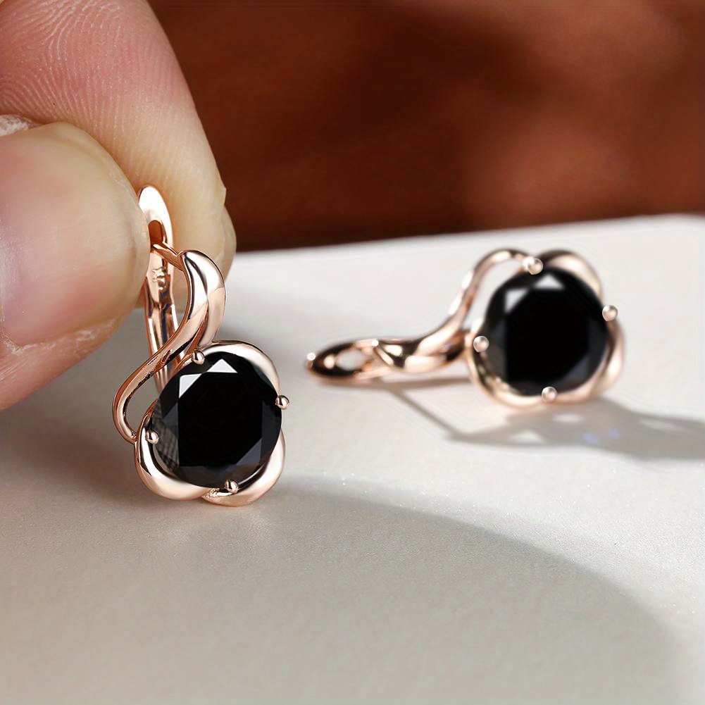 🎁 50% sleva na všechny produkty !🌹Stylové vintage náušnice z růžového zlata✨