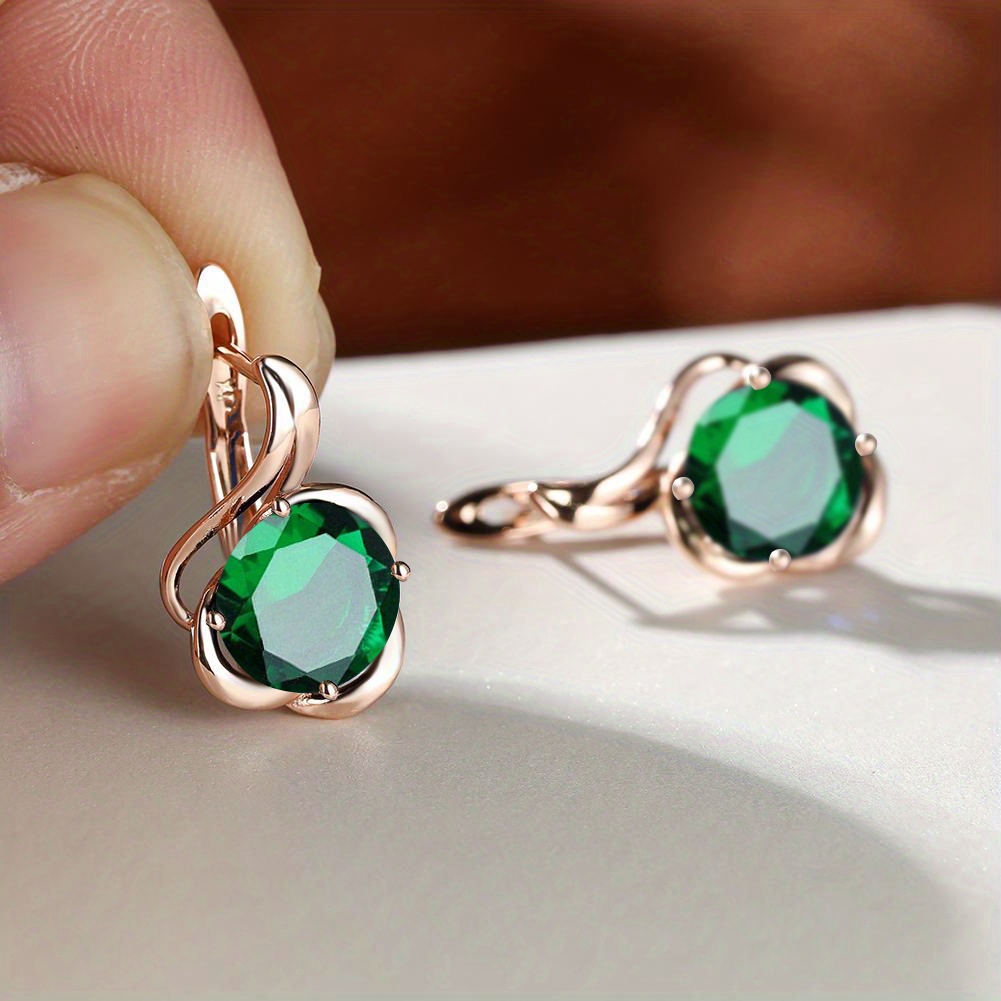 🎁 50% sleva na všechny produkty !🌹Stylové vintage náušnice z růžového zlata✨