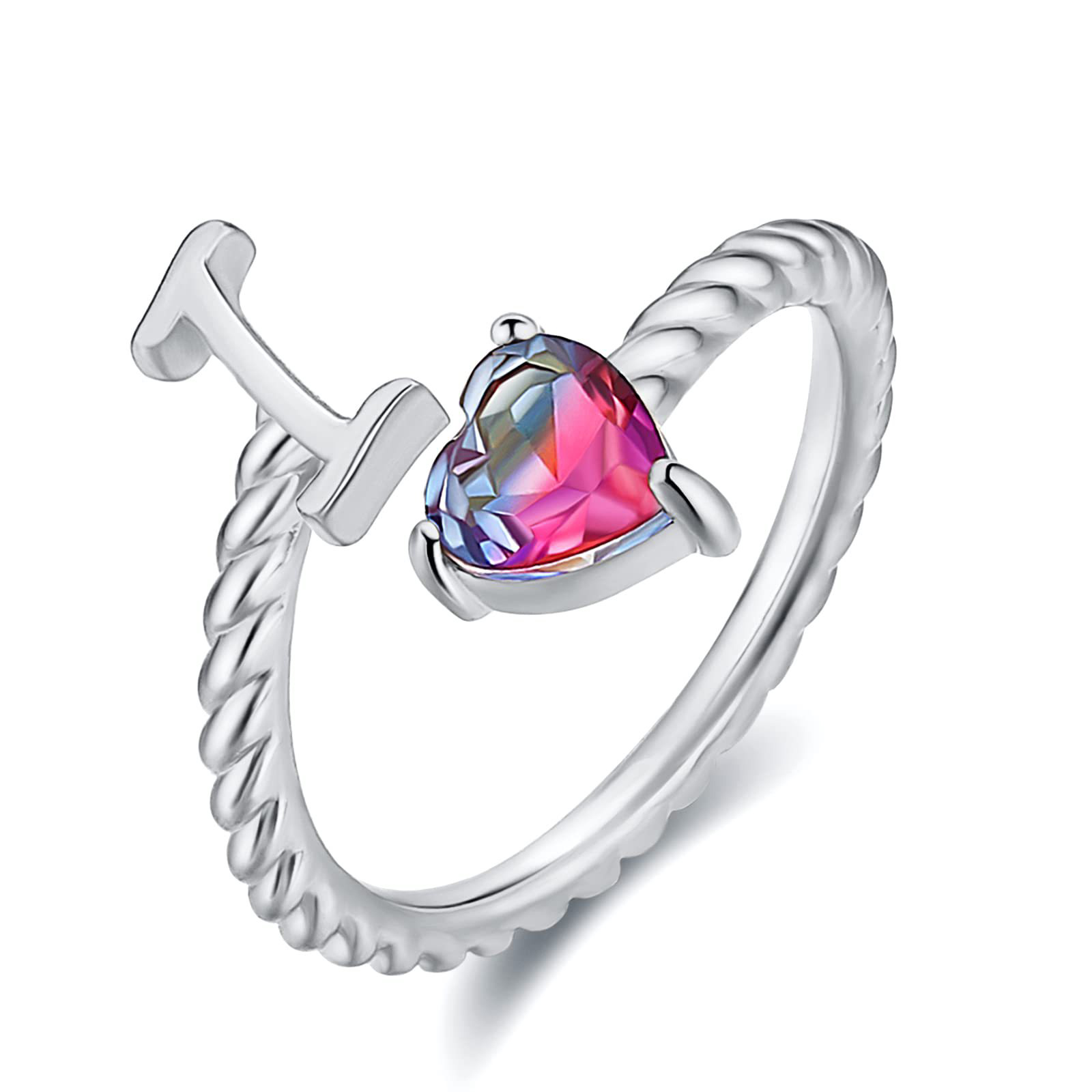 🎁 50% sleva na všechny produkty ! 💍Počáteční prsten od A do T Prsten s pozlaceným 18karátovým zlatem✨