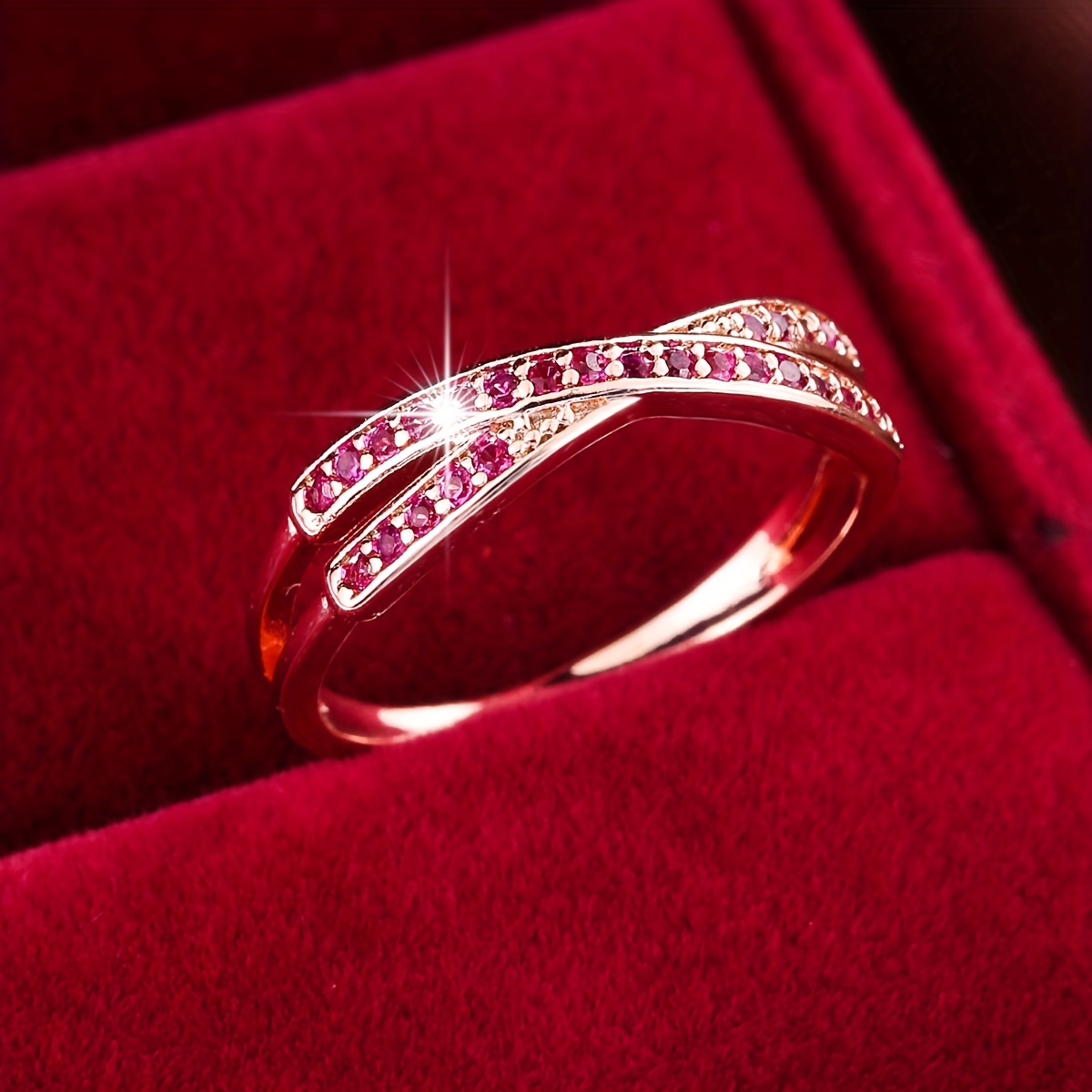 🎁 50% sleva na všechny produkty !💍Jednoduchý módní křížový prsten pro ženy💖
