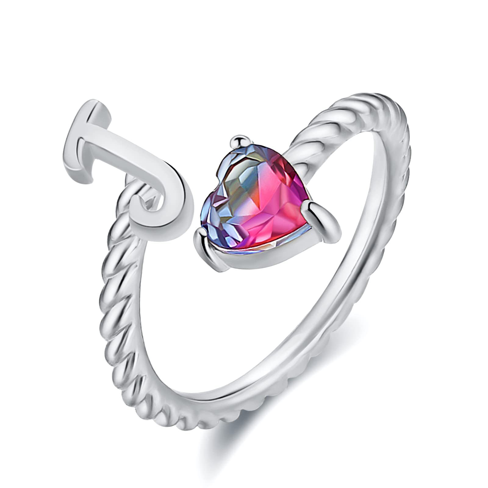 🎁 50% sleva na všechny produkty ! 💍Počáteční prsten od A do T Prsten s pozlaceným 18karátovým zlatem✨