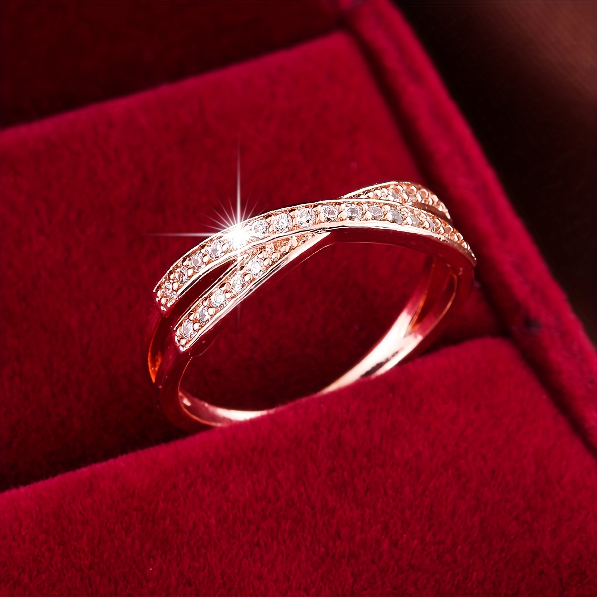 🎁 50% sleva na všechny produkty !💍Jednoduchý módní křížový prsten pro ženy💖