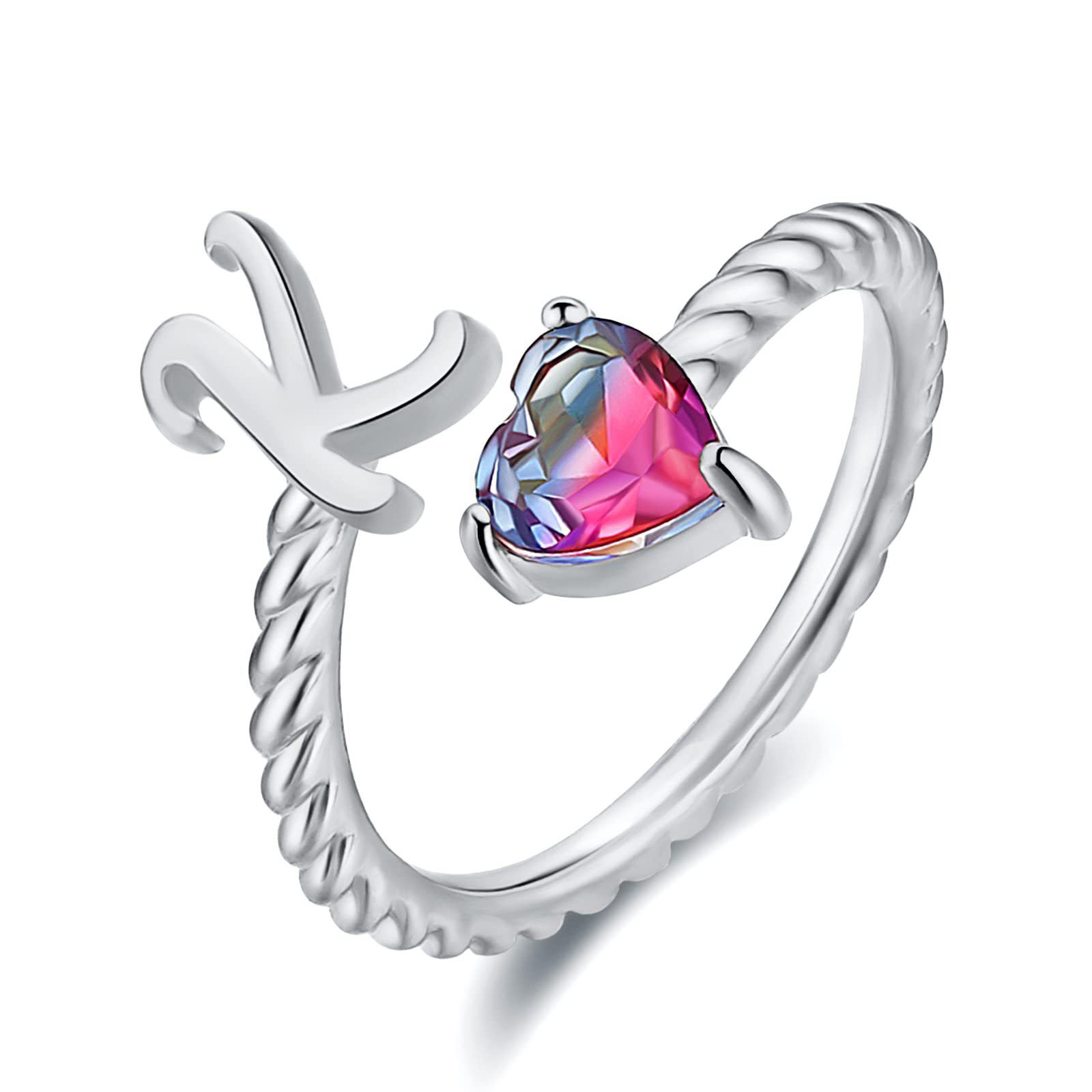 🎁 50% sleva na všechny produkty ! 💍Počáteční prsten od A do T Prsten s pozlaceným 18karátovým zlatem✨