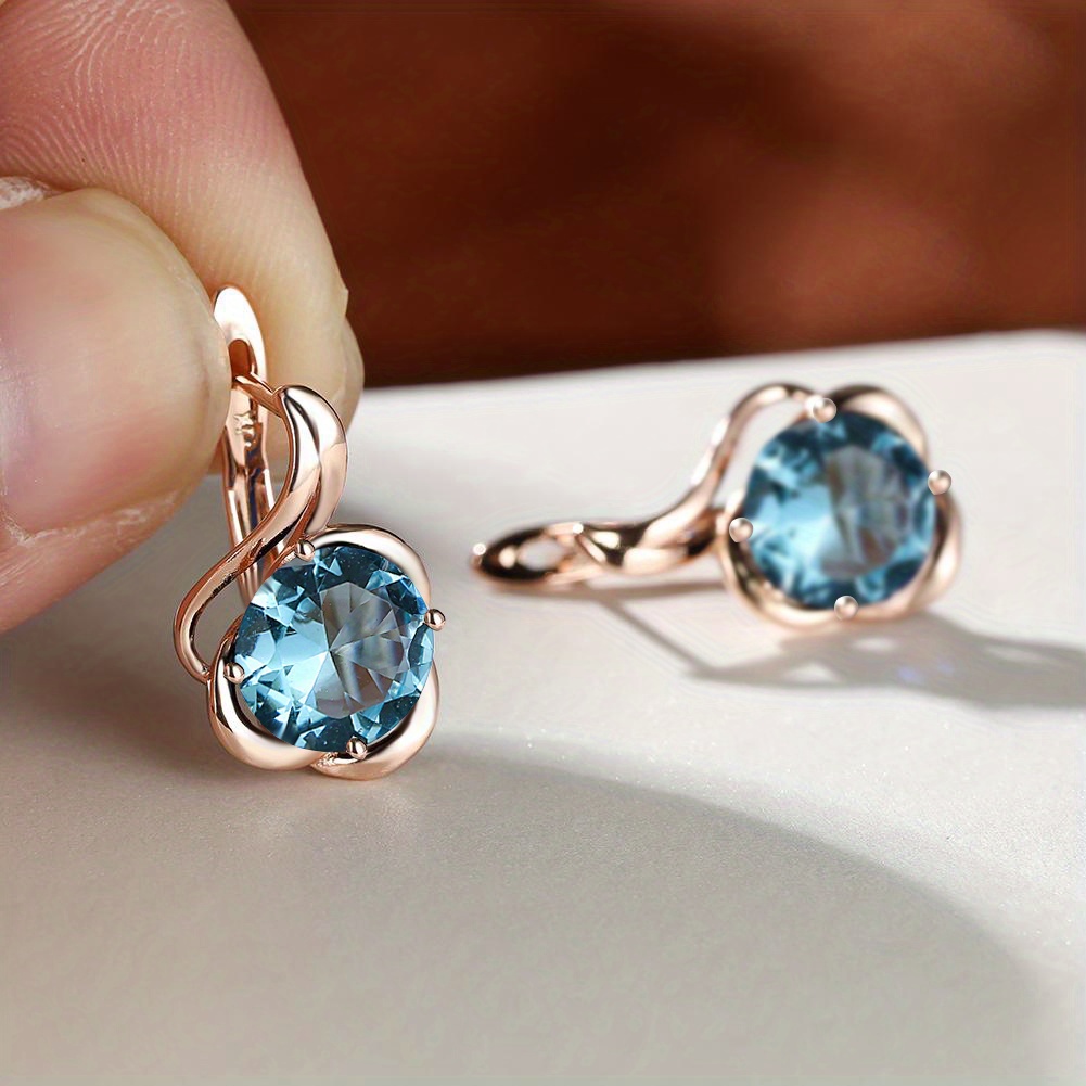 🎁 50% sleva na všechny produkty !🌹Stylové vintage náušnice z růžového zlata✨