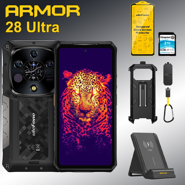 【Limitado】Ulefone Armor 28 Ultra novo smartphone 5G, equipado com MediaTek Dimensity 9300+