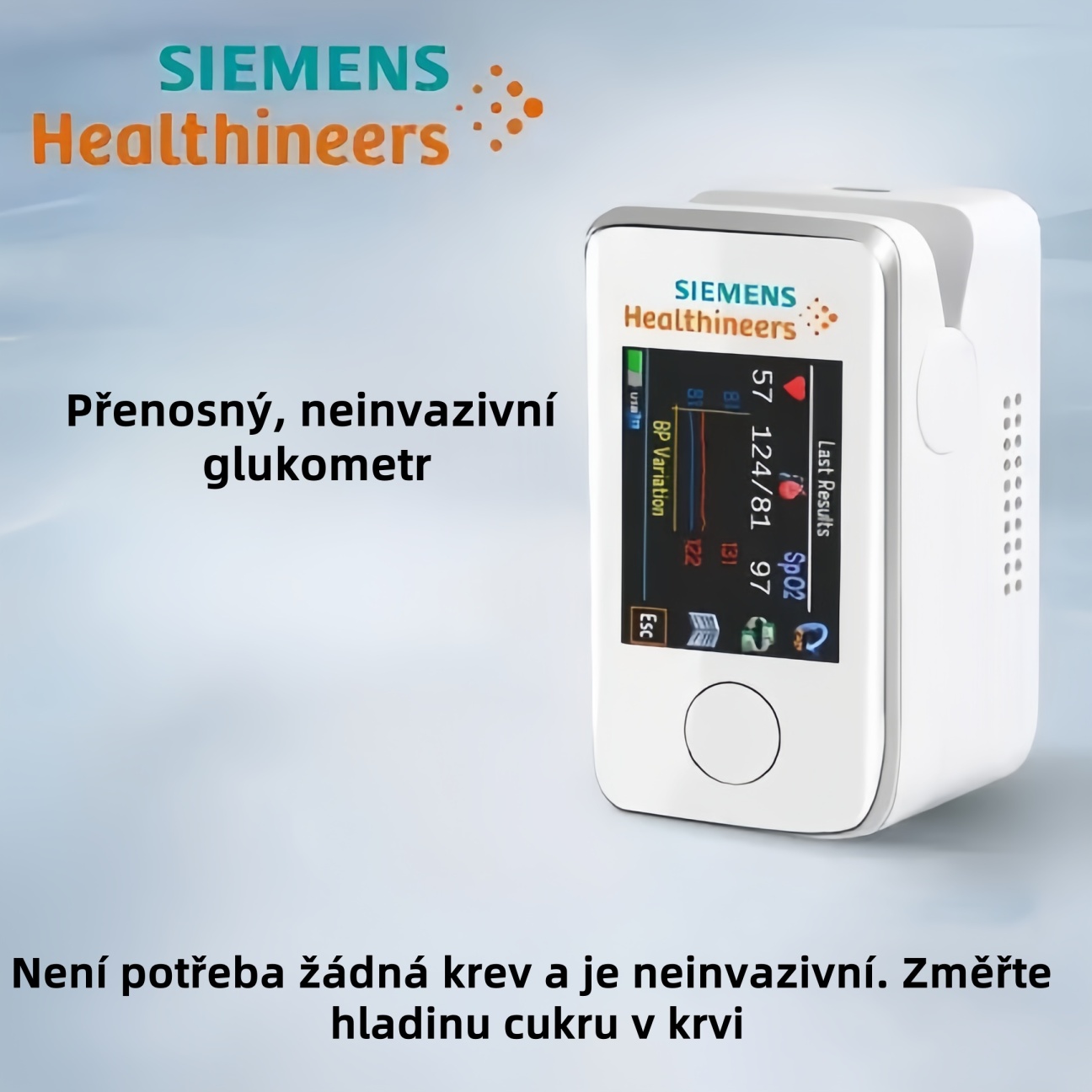 Multifunkční neinvazivní glukometr Siemens