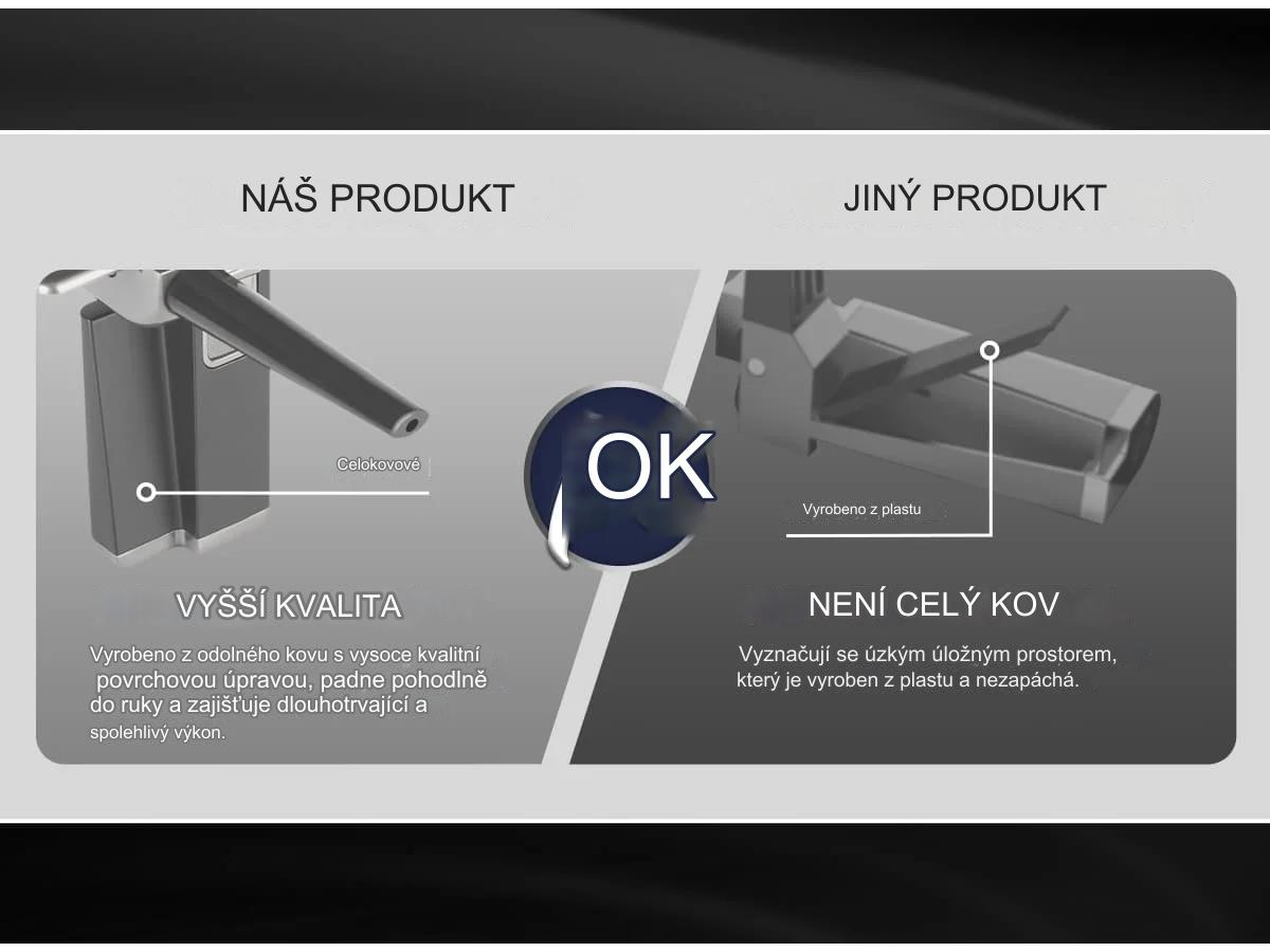 捷克YUSUD přenosný úderný kovový zapalovač 2 v 1 sada