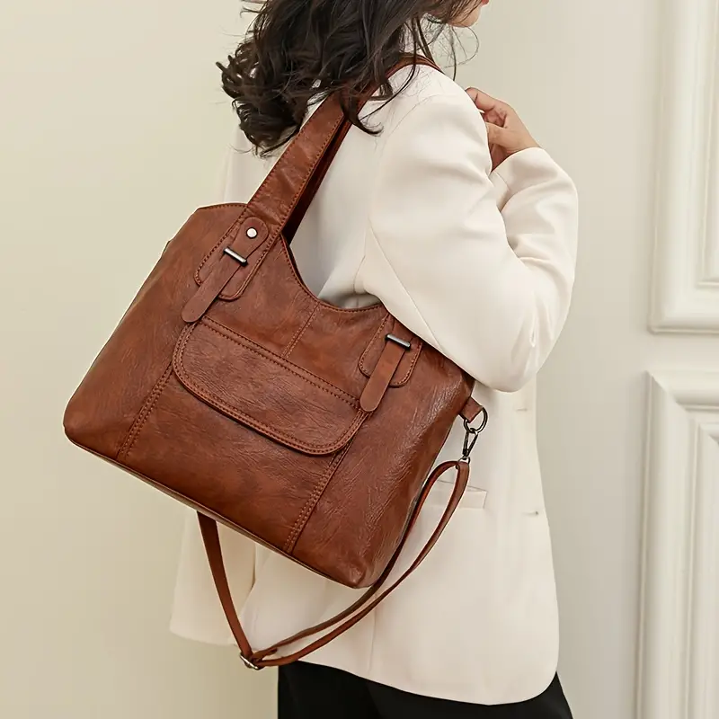 🎁 48% sleva na všechny produkty !👜 Retro jednobarevná kabelka ✨