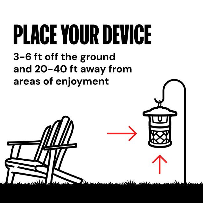DYNATRAP® 1 ACRE LED PASTI NA KOMÁRY A HMYZ - ČERNÁ