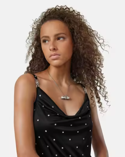 Crystal Gianni Ribbon Pendant Necklace