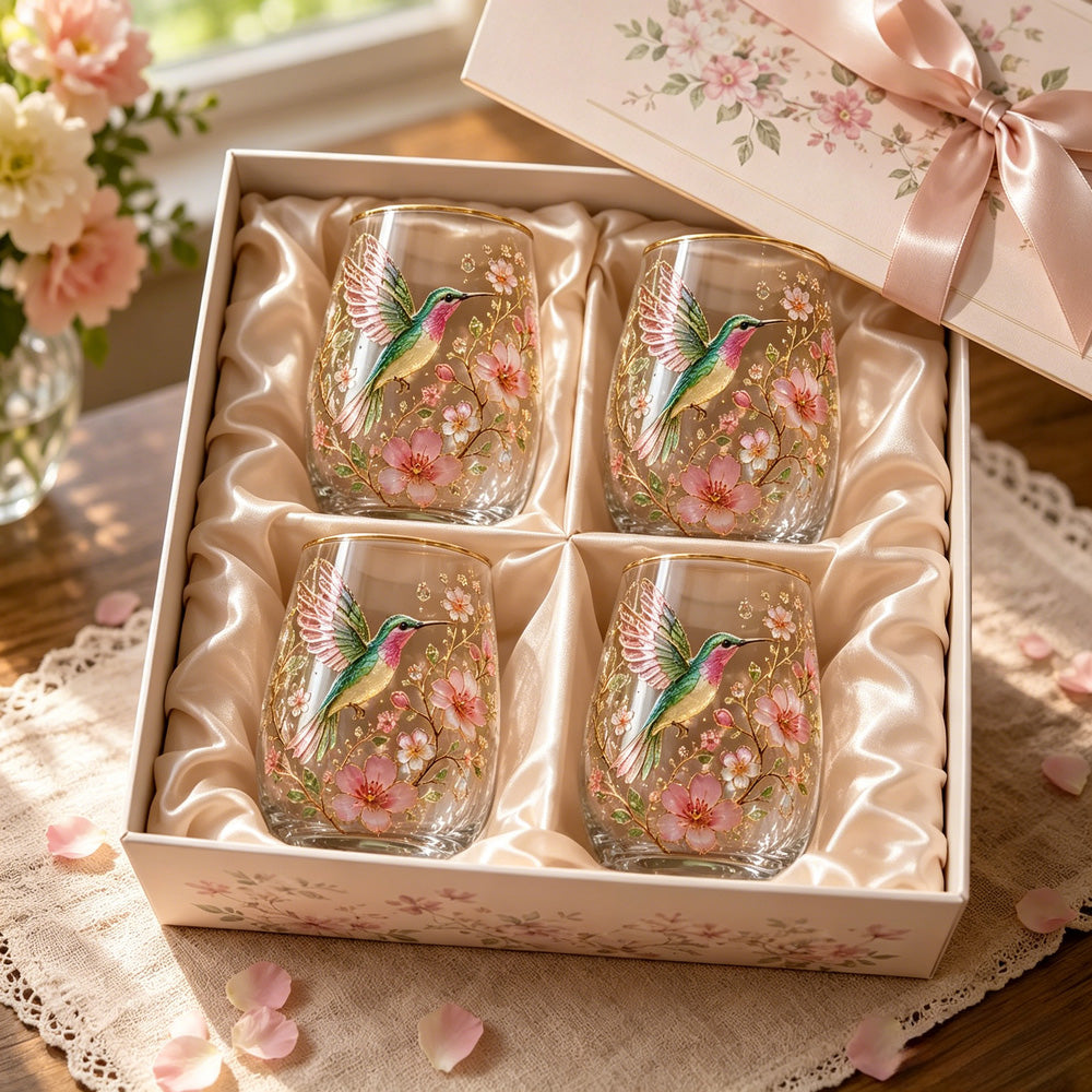 2026 Hummingbird Morning Bliss Glass Tea Cup