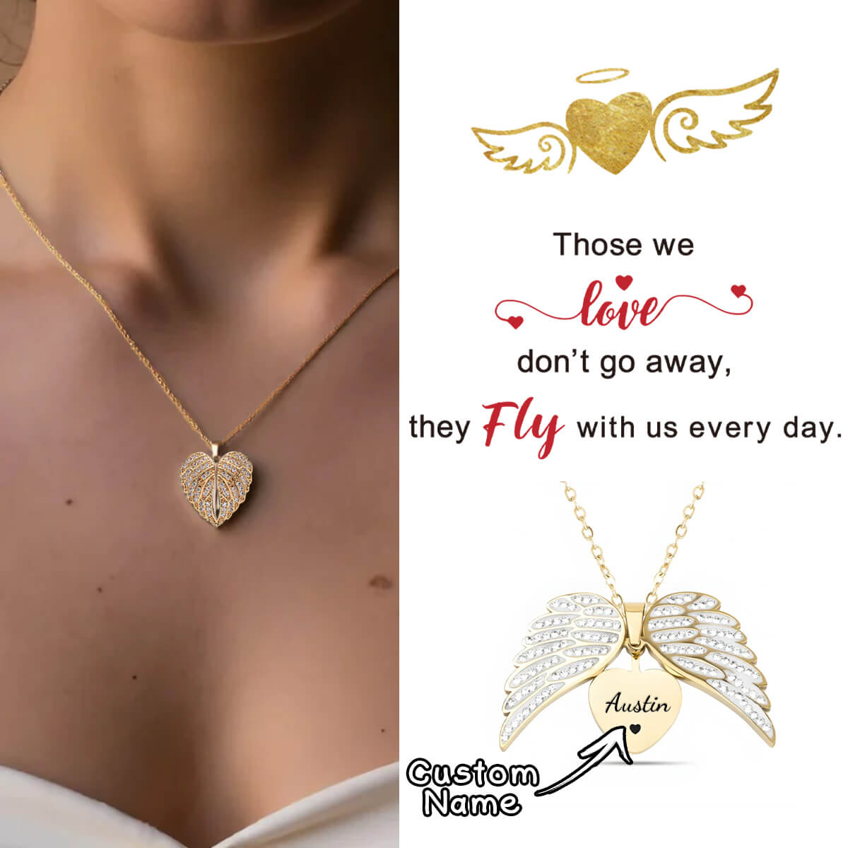 My Angel Customize Necklace-Honor the memory of loved ones