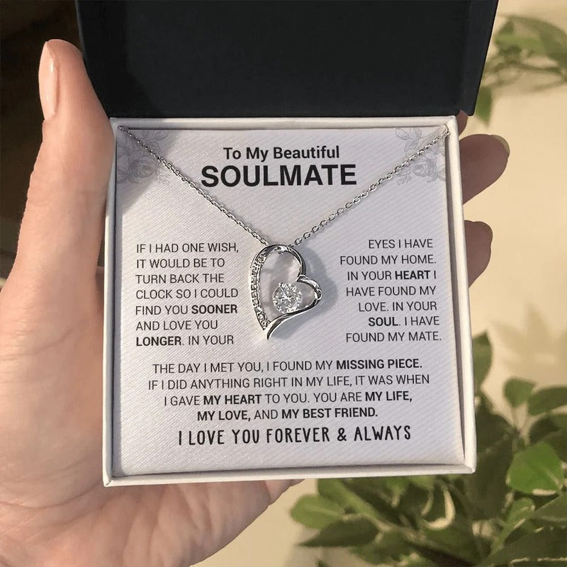 To My Beautiful Soulmate Necklace