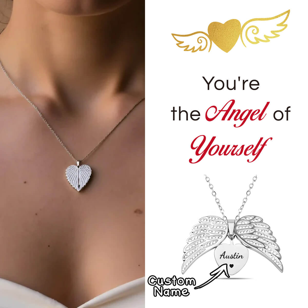 My Angel Customize Necklace-Embrace Your Inner Angel