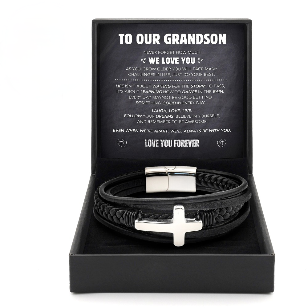 Grandson's Eternal Guardian Faith Bracelet